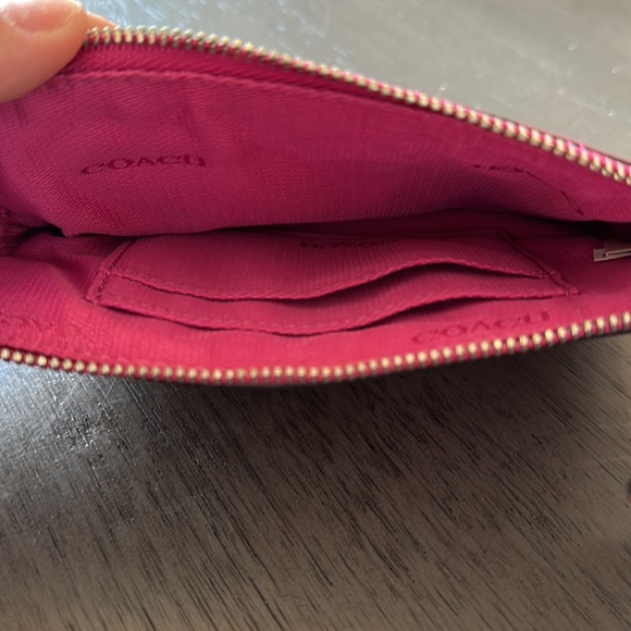 New Pink Coach Wristlet - Picture 3 of 3